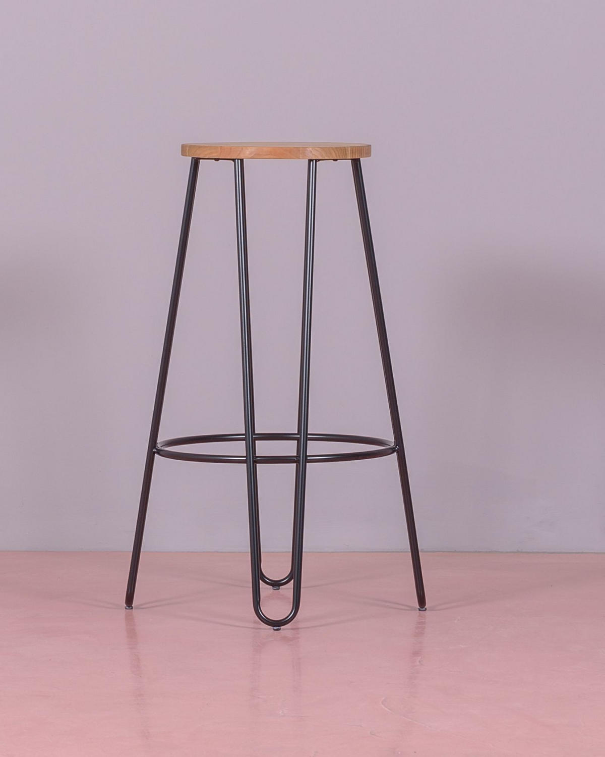HOCKER Holz Schwarz - Schwarz, Holz (49/76/49cm) - Nest Dream