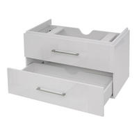 PREMIUM WASCHBECKENUNTERSCHRANK Weiß - Weiß, Holz (89/54/46cm) - Jamb