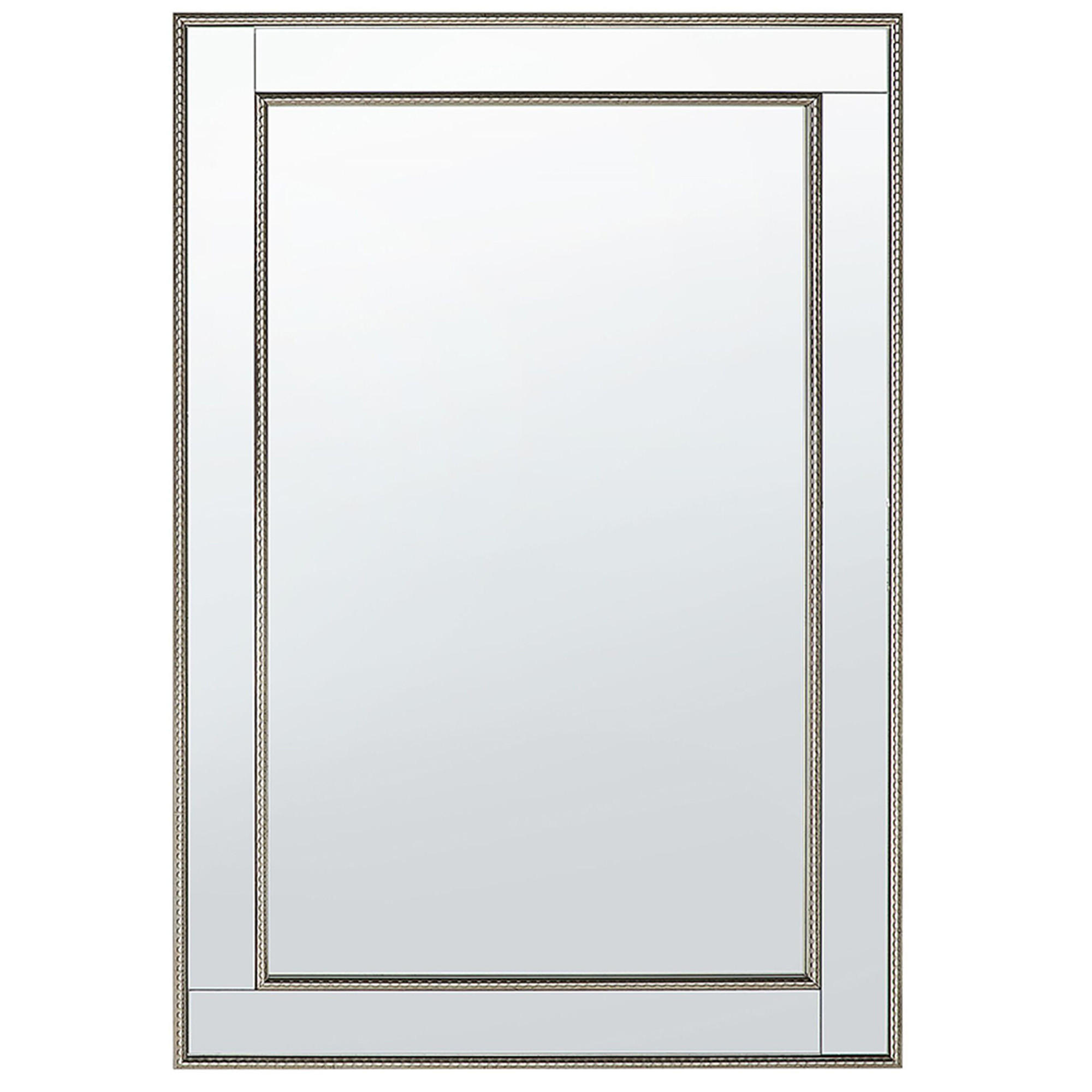 WANDSPIEGEL gold-silber rechteckig 60/90 cm Fenioux - Silberfarben/Goldfarben, Kunststoff (60/90/2cm) - Beliani
