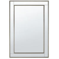 WANDSPIEGEL gold-silber rechteckig 60/90 cm Fenioux - Silberfarben/Goldfarben, Kunststoff (60/90/2cm) - Beliani