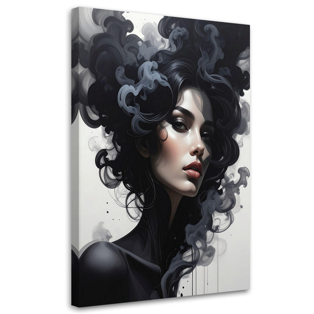 Feeby Leinwandbilder, Schwarz 40x60 cm
