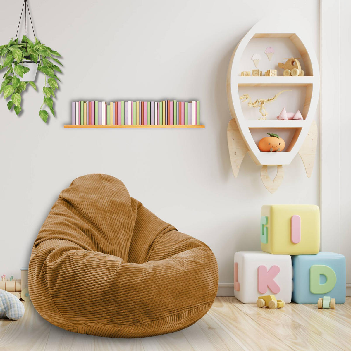 SITZSACK PARADISE MIT FUßSTÜTZE Kordsamt 2-tlg Sugar Cookie S - Bernsteinfarben/Braun, Textil (70/70/70cm) - Dreamroots