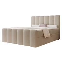 BOXBETT FERRERO 160/200 cm, in Creme, mit Matratze - Creme, Textil (160/200cm) - Idohome