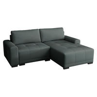 ECKSOFA Milton - Schwarz/Graphitfarben, Holz/Textil (237/180cm) - MIRJAN24