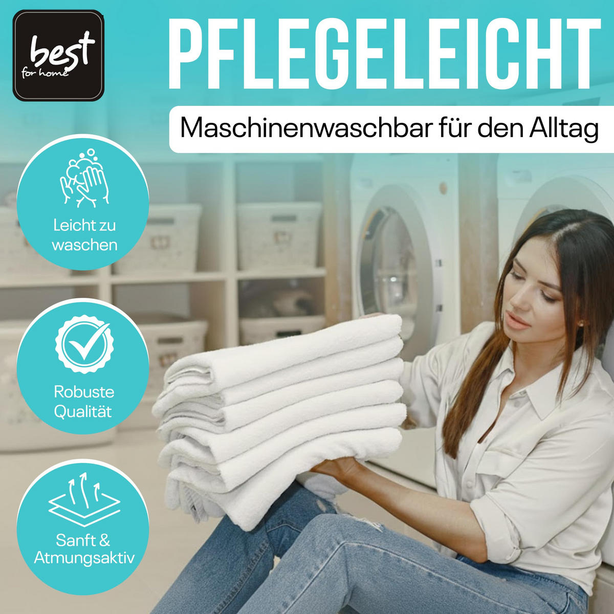 SPANNBETTLAKEN 120/200 cm, Jersey Elastisch 100 % Baumwolle Türkis - Türkis, Textil (120/200cm) - Best For Home