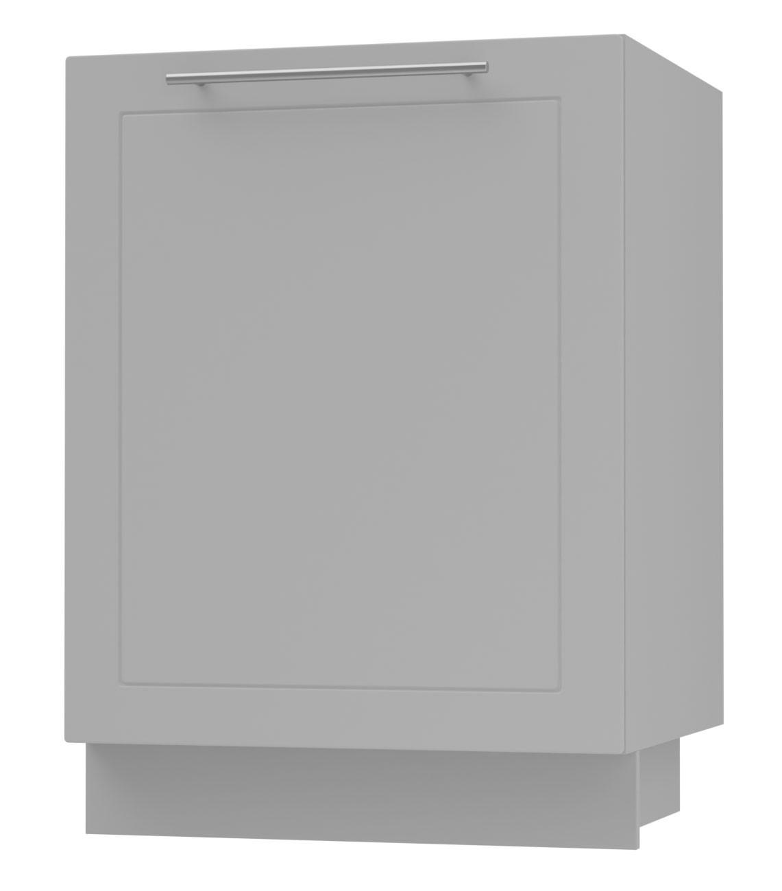 KÜCHENUNTERSCHRANK Kvantum D1D/60 Dust Grey Matt / Grau Matt 60 / 50 / 82cm - Grau, Holz/Holzwerkstoff (60/82/50cm) - Feldmann-Wohnen