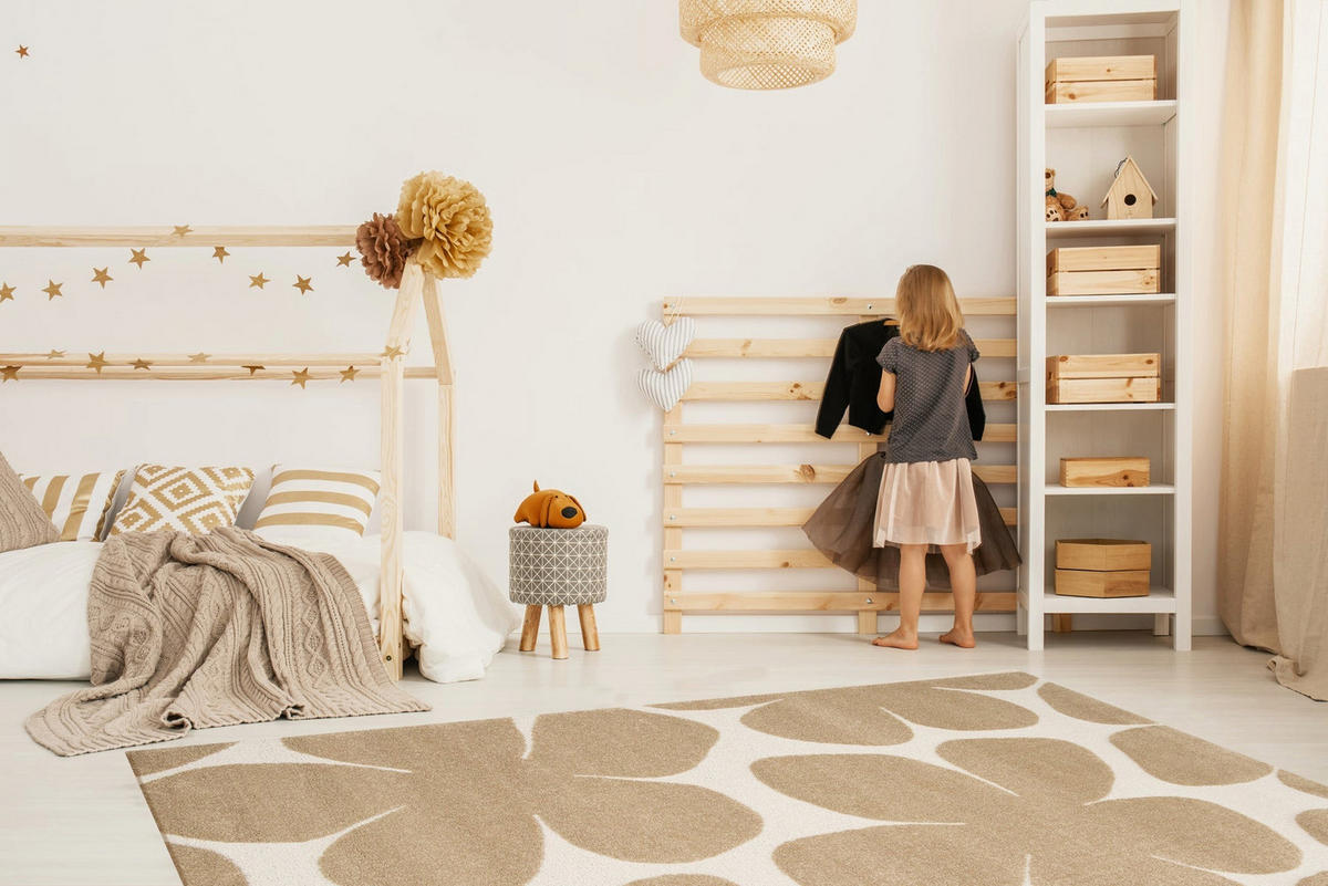 TEPPICH sehr weich mit Relief-Effekt bruin - Braun, Textil (160/230cm) - AFK Living