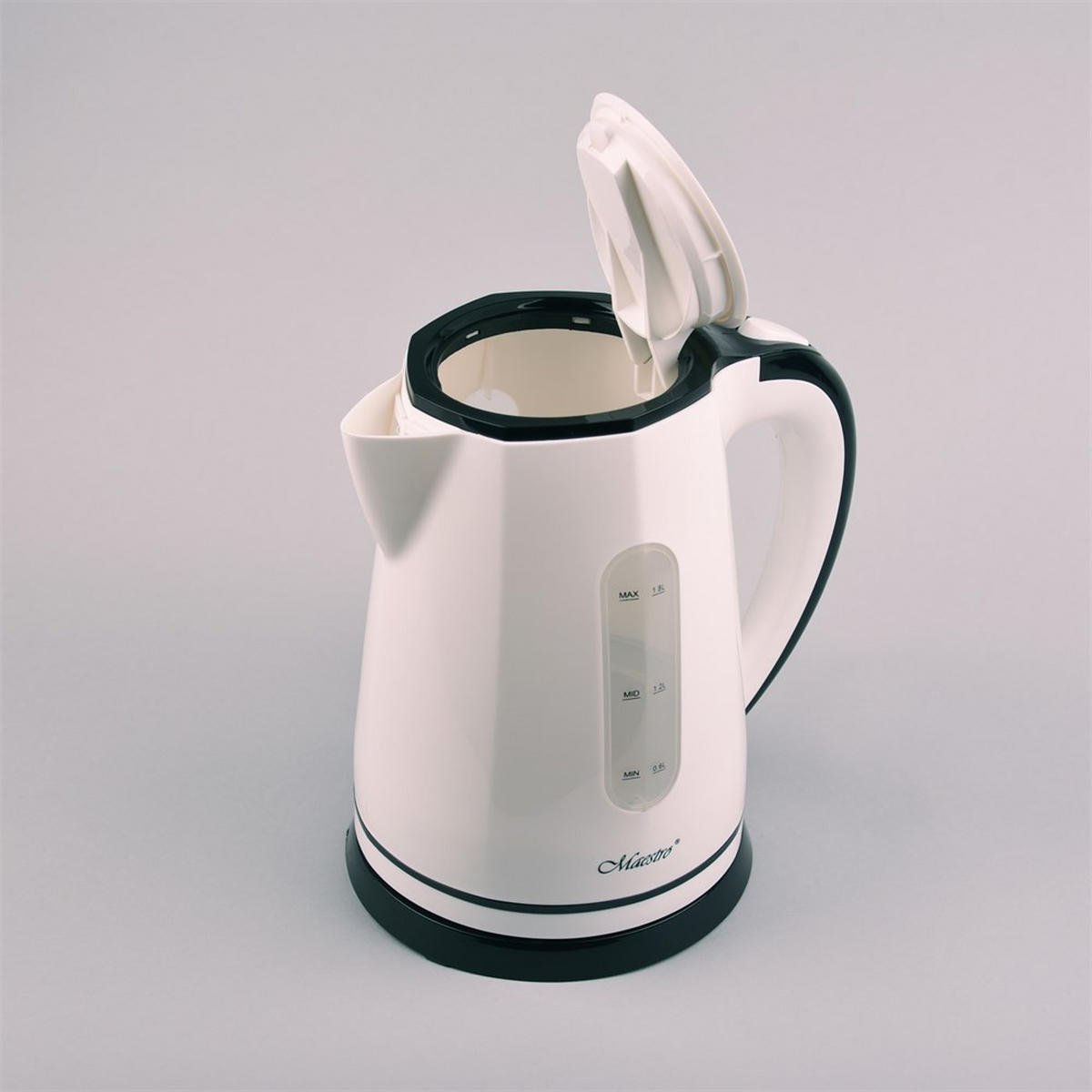 WASSERKOCHER ELEKTRISCH Weiß 16/16/21 cm MR058WHITE - Weiß, Kunststoff (16/21/16cm) - Maestro 