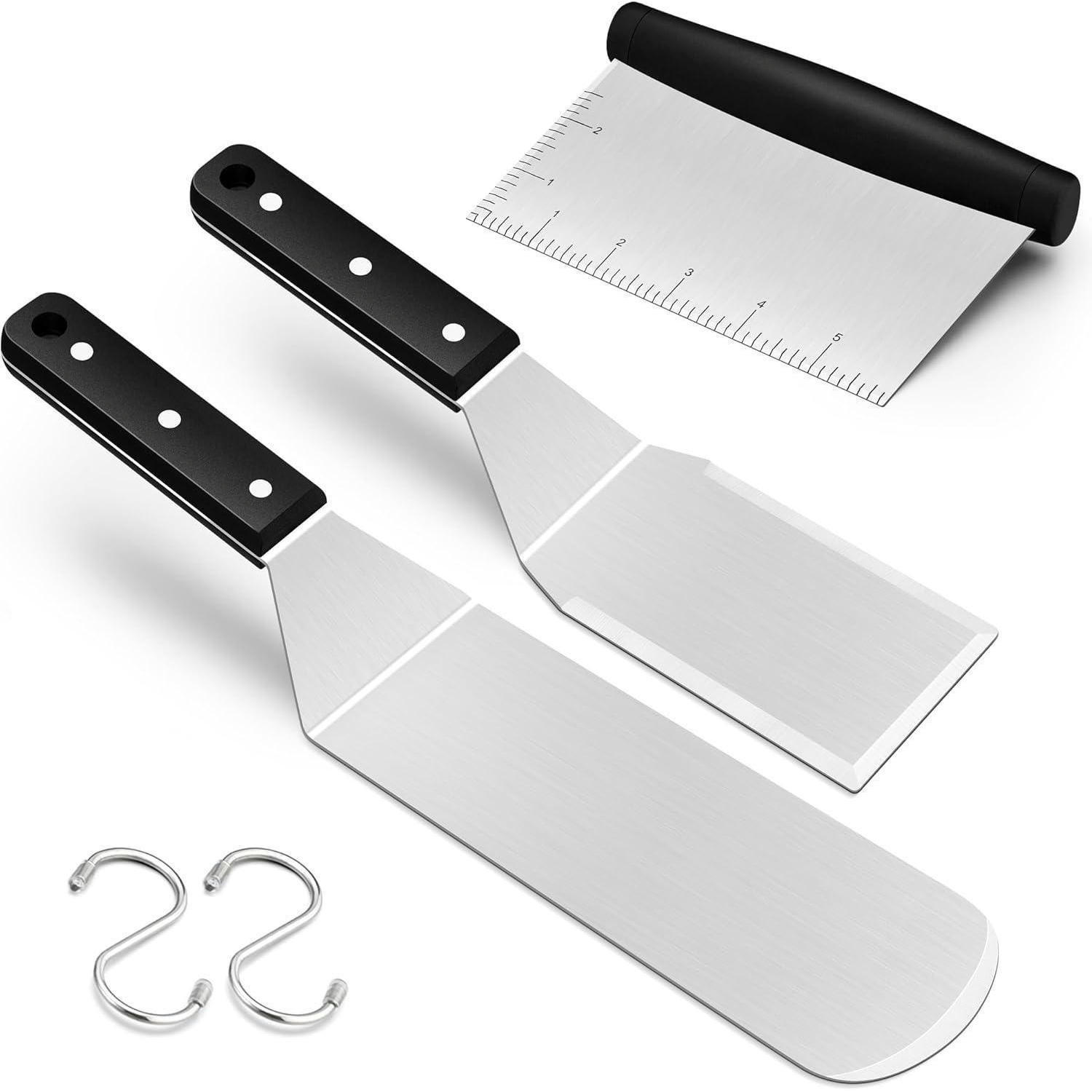 GRILLSPACHTEL 3er Set Edelstahl ABS Kunststoffgriff - Multicolor, Metall (7.3/1/36.5cm)