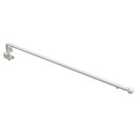 SCHWENKSTANGE/SCHWENKARM-GARDINENSTANGE Cassina 60-100 cm, 13/9 mm Ø, Weiß - Weiß, Metall (100cm) - INTERDECO