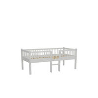 SPIELBETT 90x200 Keeley Eiche Weiß mit Leiter Holz - Weiß, Holz (90/200cm) - 58aufmkessel
