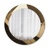 SPIEGEL Ø70 cm Rund mit Aufdruck - Beige, Glas (70/70/0.4cm) - TULUP