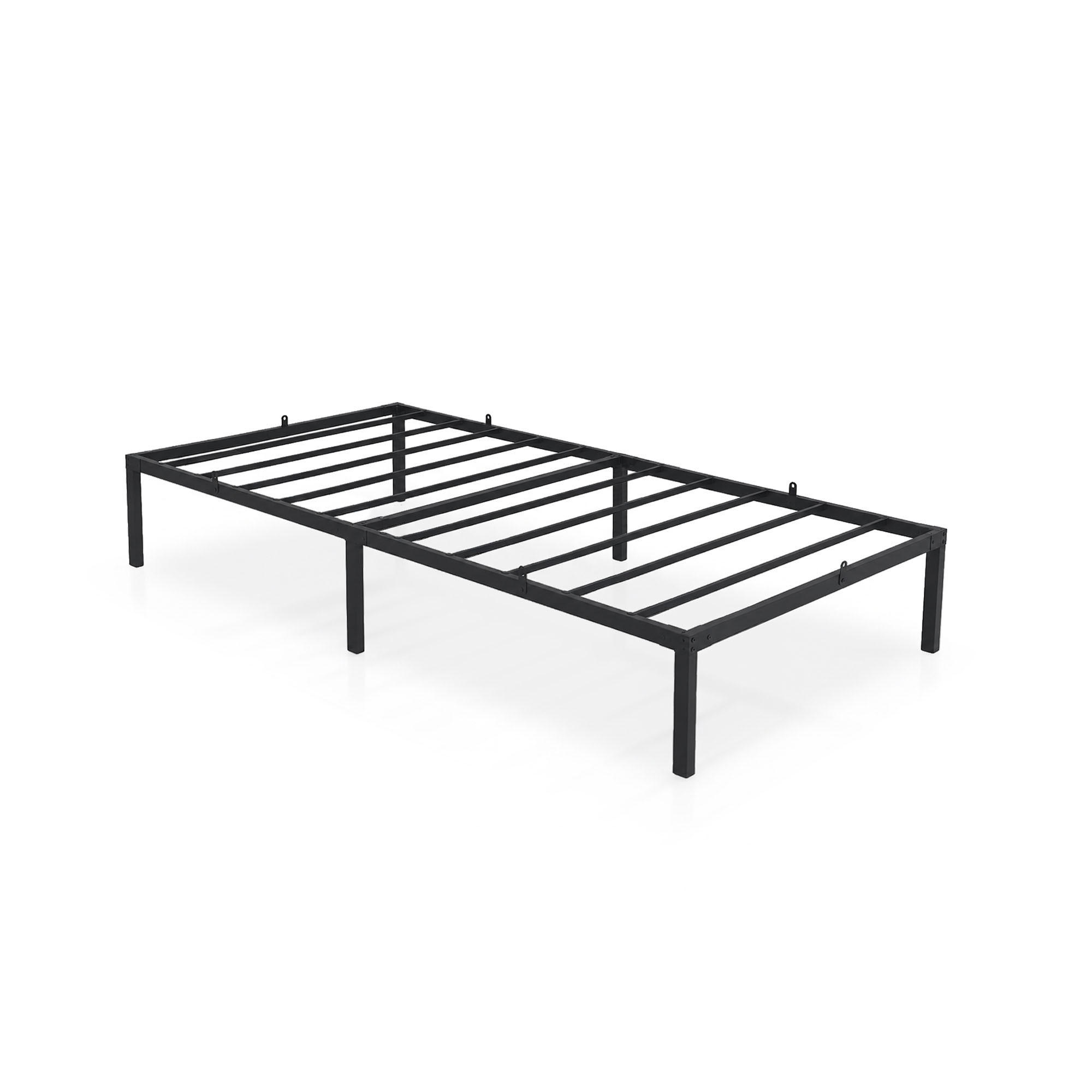 METALLBETT Klappbares 100x200 cm Schwarz - Schwarz, Metall - Akord