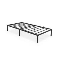METALLBETT Klappbares 100x200 cm Schwarz - Schwarz, Metall - Akord