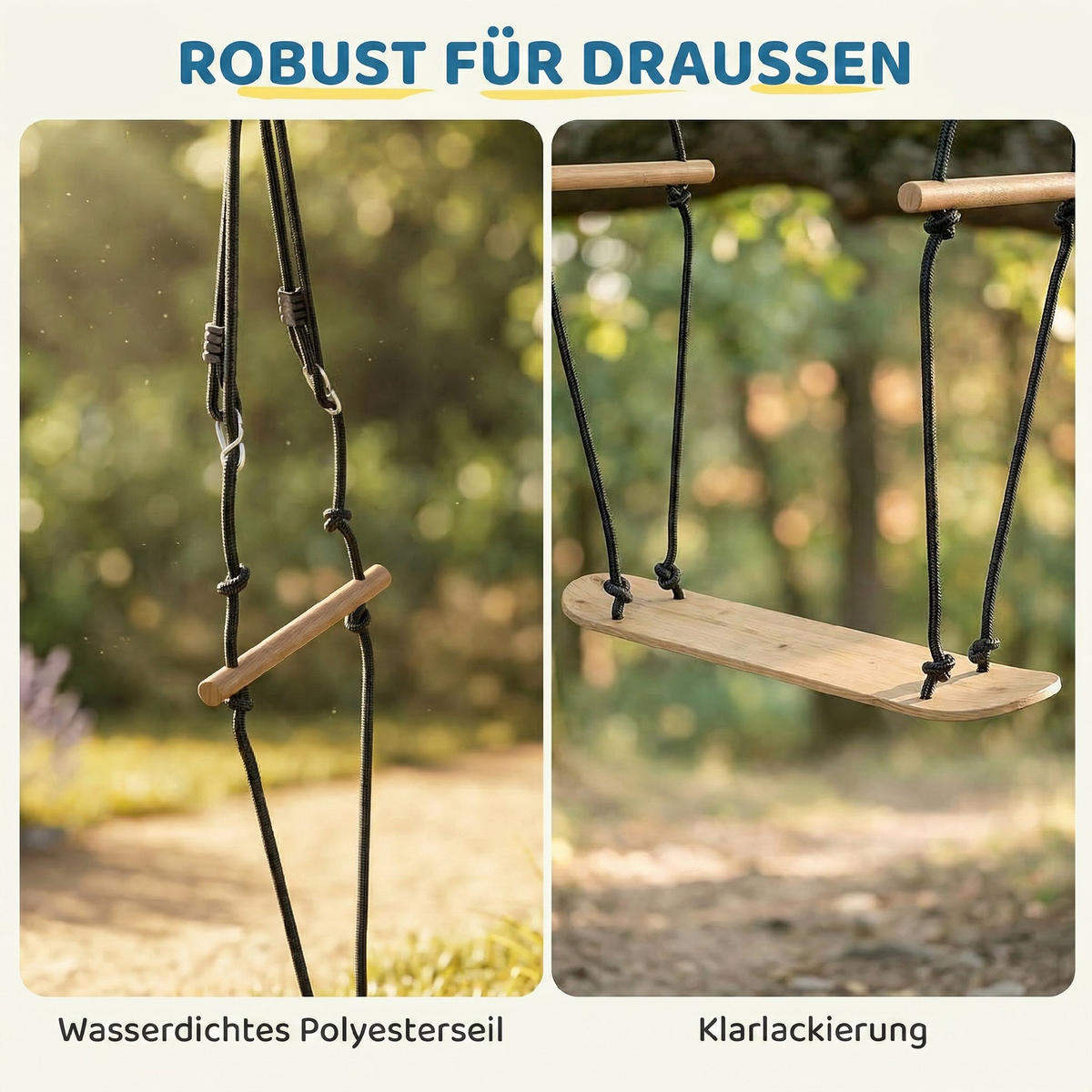 SCHAUKE DE-09349 Schwarz - Naturfarben, Holz (40/79cm) - ComfortXL