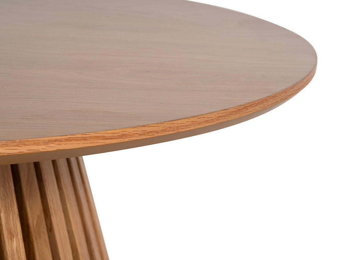 COUCHTISCH mit Eichenfurnier – Natur – CARMIZA - Naturfarben, Holz (90/90/45cm) - Vente-Unique