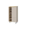 BÜCHERREGAL VETTA 80x42x170 cm, Regal Beige - Beige, Holzwerkstoff (80/170/42cm) - MASSENO