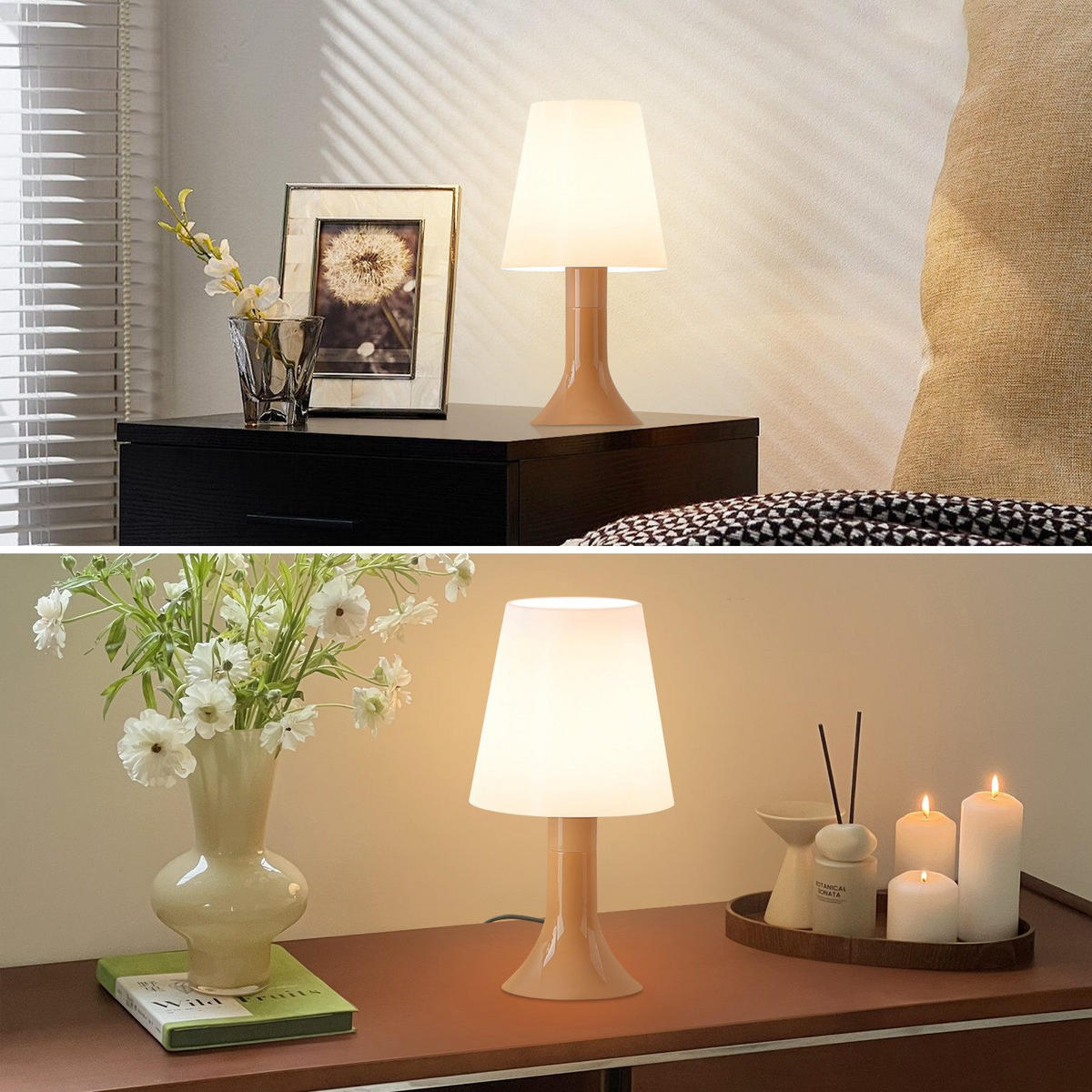 TISCHLAMPE Silvanus 9/24.5/13 cm - Braun, Kunststoff (9/24.5/13cm) - ZMH