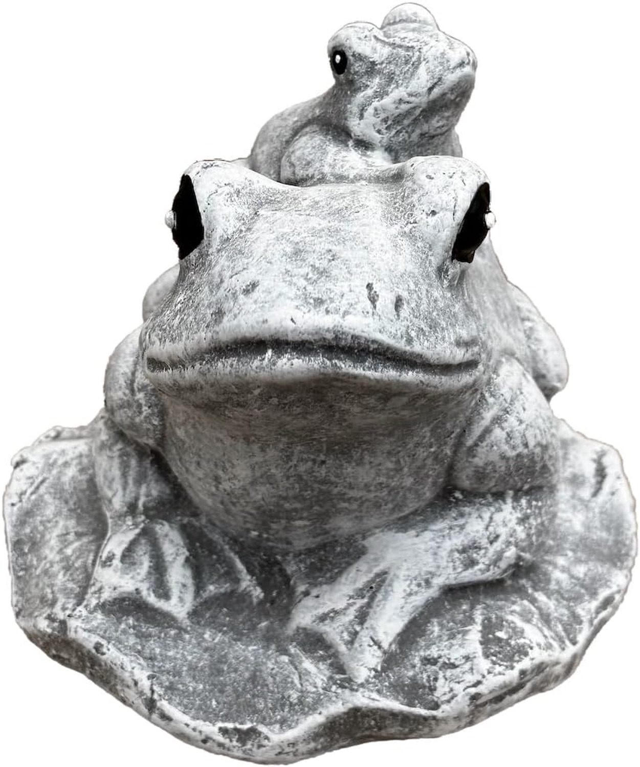STEINFIGUR Frosch Familie frostfest Steinguss Frösche - Grau, Stein (16/17/16cm) - stoneandstyle
