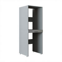 WASCHMASCHINENSCHRANK DUO-I 67cm Breit, 184cm Hoch - Grau, Holzwerkstoff (67/184/67cm)