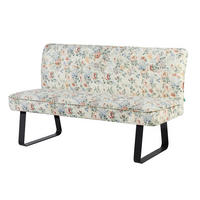 SITZBANK EMILIA - Creme/Naturfarben, Metall (156/88/65cm) - DUBI Möbel