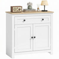 SIDEBOARD DE-08724 mit Schublade & verstellbarem Regal Weiß - Weiß, Holzwerkstoff (78.5/80/35cm) - ComfortXL