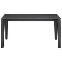 ESSTISCH Loomens Holzoptik Schwarzeiche 150x90 cm - Schwarz, Holz/Holzwerkstoff (90/150/75cm) - Selsey