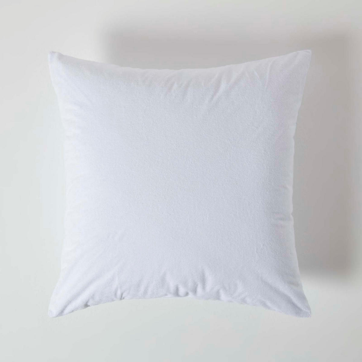 KISSENSCHONER Frottee wasserdicht 60/60 cm, 4er-Set mit Reißverschluss - Weiß, Textil (60/60cm) - Homescapes