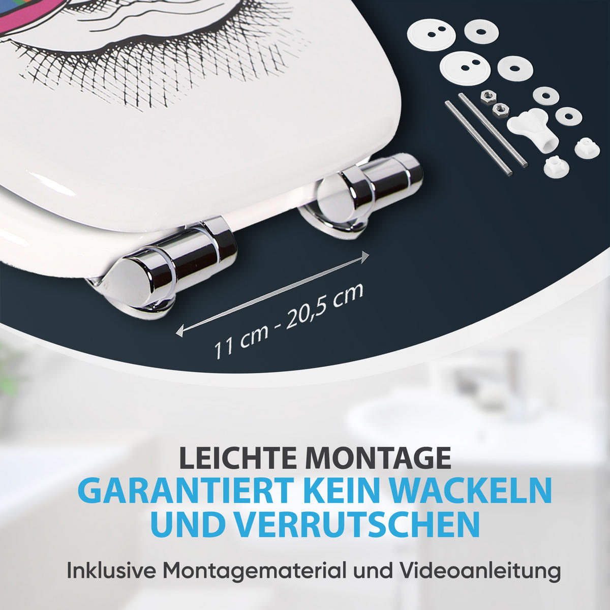 WC-SITZ mit Absenkautomatik Stay Cool - Multicolor, Holzwerkstoff (38/6/47cm) - Sanilo