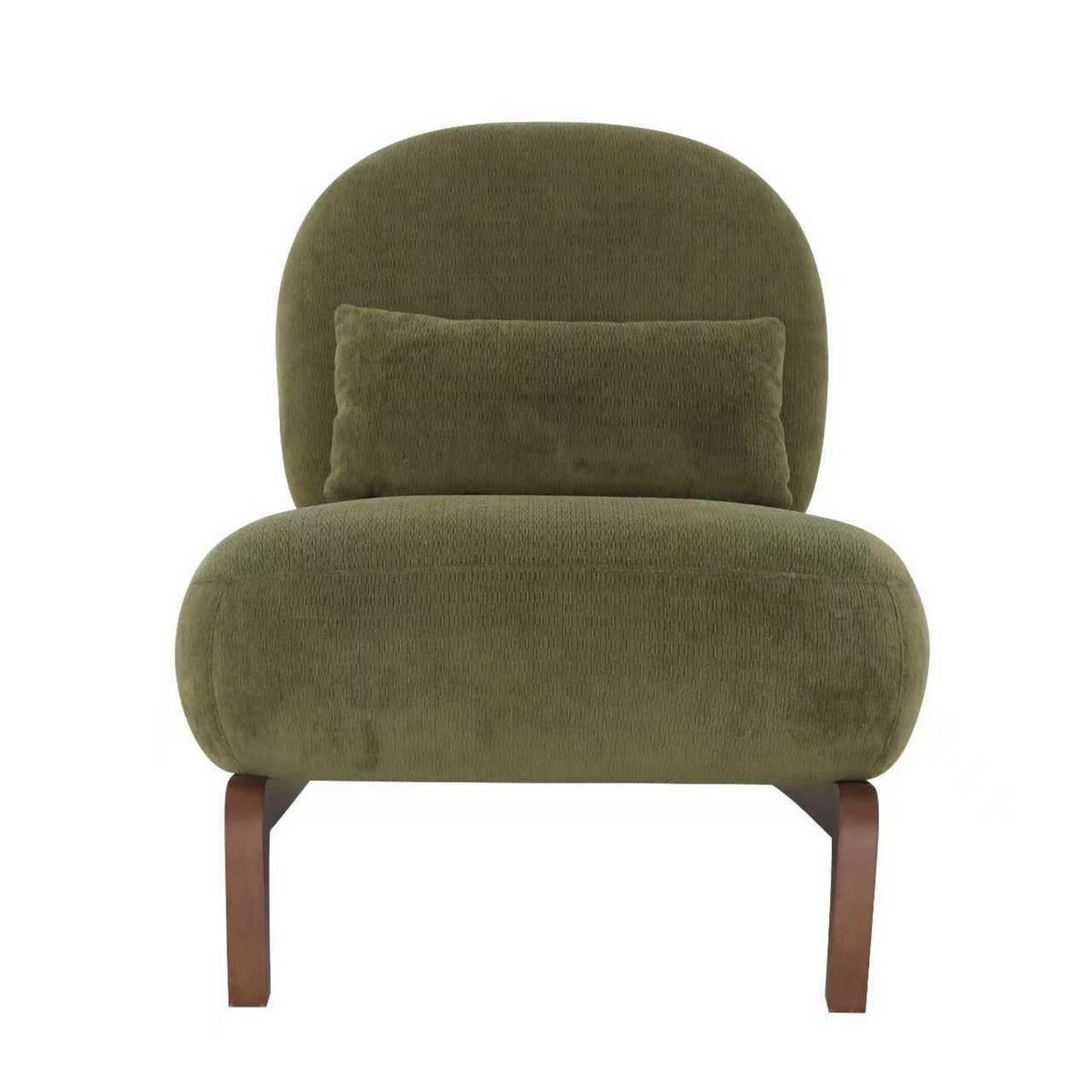 SESSEL Relaxsessel,ohne Armlehnen,Massivholzrahmen,Samtstoff, Grün - Grün, Holz (72.2/69.9/86.9cm) - LVHOM