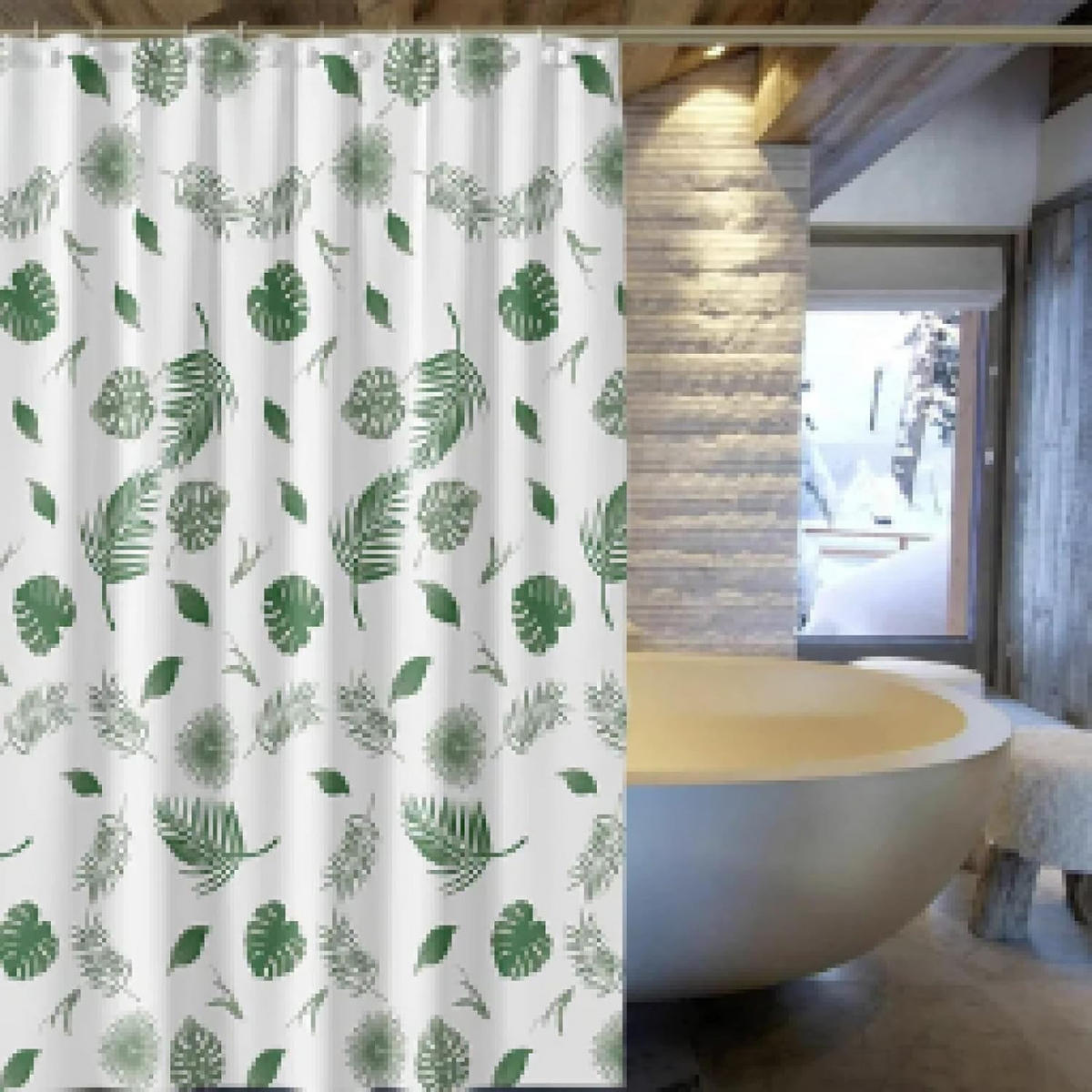 DUSCHVORHANG – 180 x 200 cm – inklusive Haken - Multicolor, Kunststoff (180/200cm)