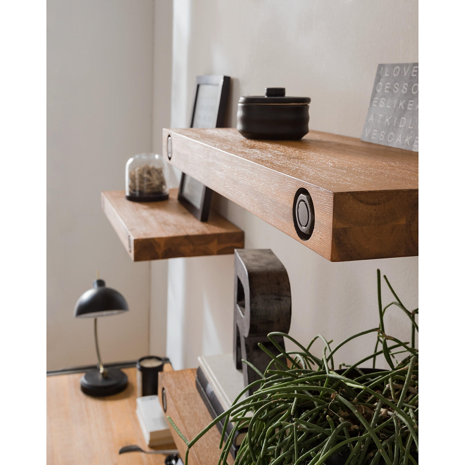 WANDBOARD - Akazie massiv - Akaziefarben, Holz (60/5/24cm) - home24