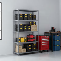 SCHRAUBREGAL PANDA TALL | HxBxT 200x110x40cm | 5 Fachböden | Fachlast 90kg | Verzinkt - Silberfarben, Metall (110/200/40cm) - PROREGAL