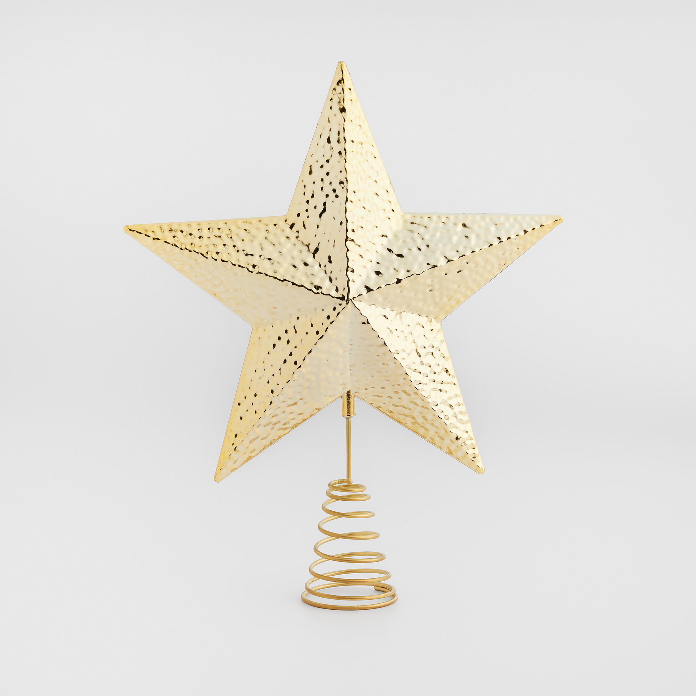WEIHNACHTSBAUMSPITZE DUN 33x26,5cm, Gold, Weihnachtsdeko, Winter Christmas, XMAS, Christbaumspitze - Goldfarben, Kunststoff (33cm) - home&you