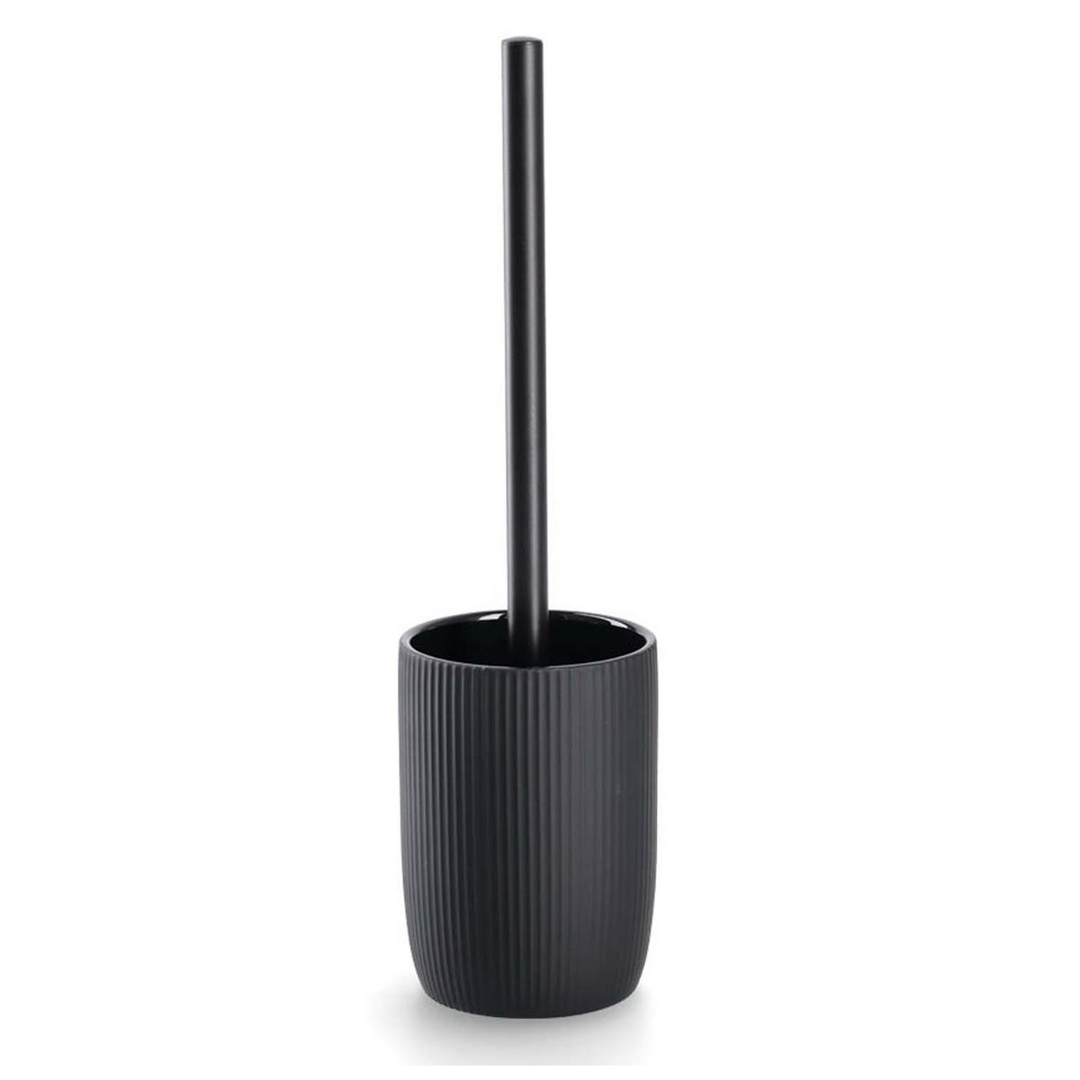 BADACCESSOIRES - Keramik Schwarz, 4-teiliges Set - Schwarz, Keramik (10/36.5/10cm) - Zeller Present