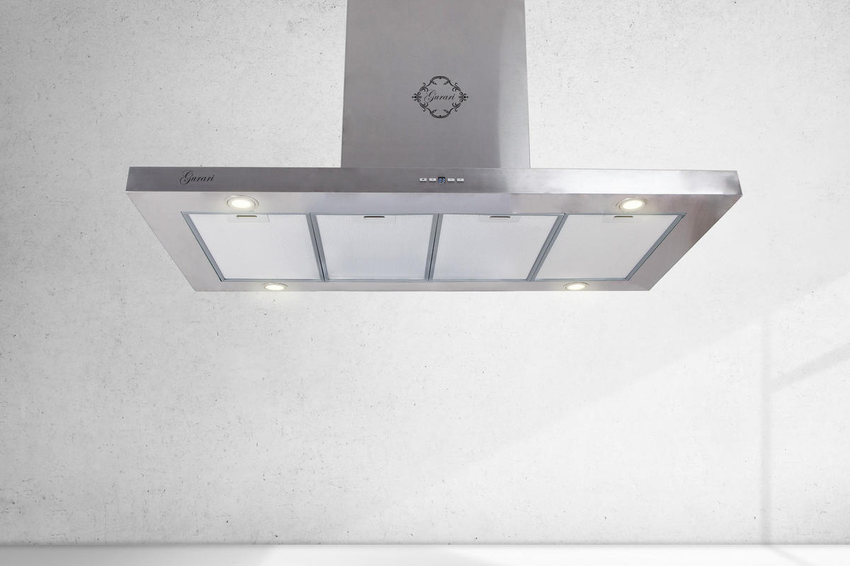 DUNSTABZUGSHAUBE GCH I 431 120 IS Prime N 120 cm Edelstahl - Silberfarben, Metall (120/120/59.2cm) - Gurari