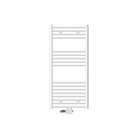 BADHEIZKÖRPER Sahara 600x1200 mm Weiß gerade mit Ventil Universal - Weiß, Metall (60/120/3cm) - LuxeBath