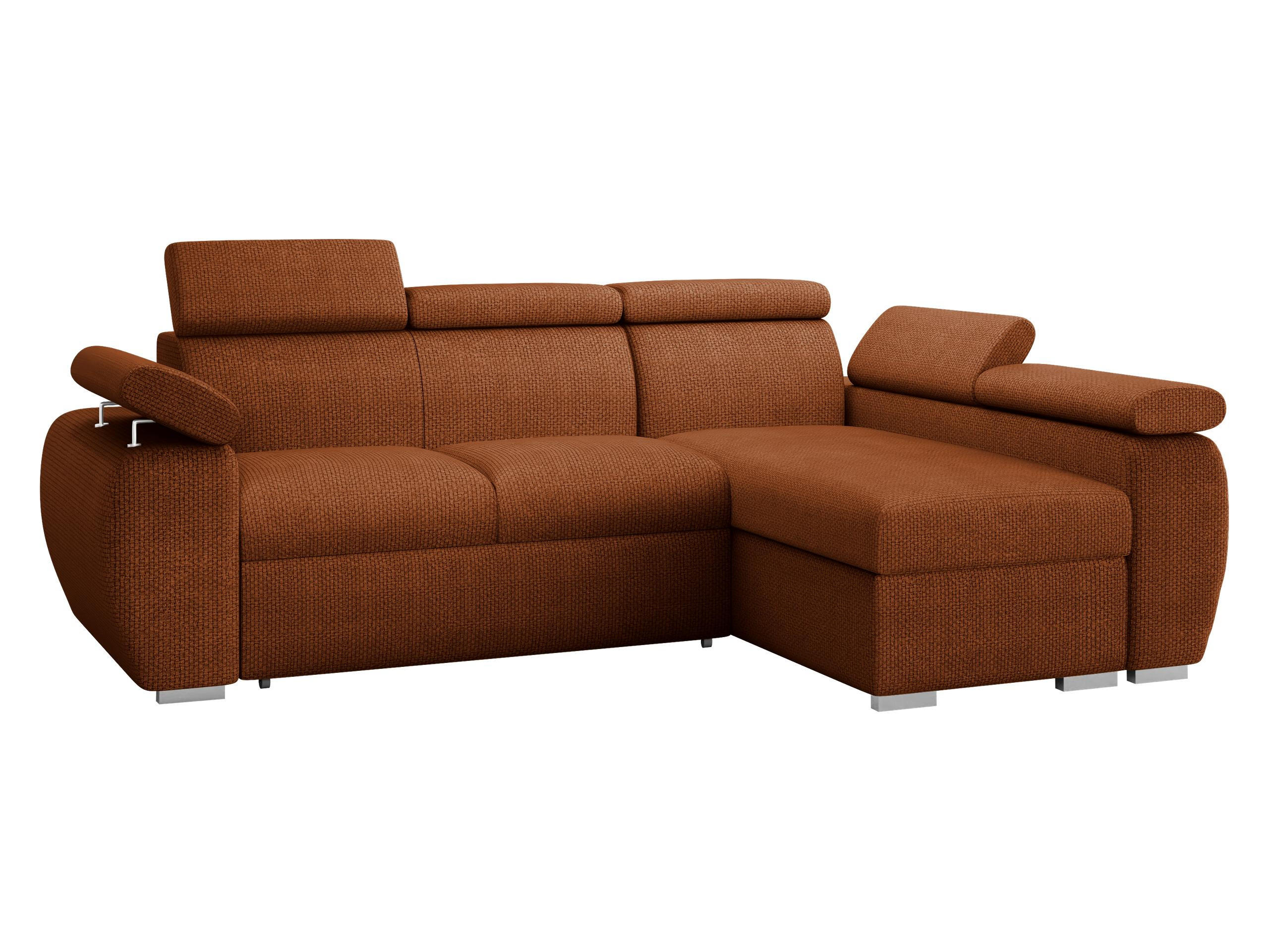 ECKSOFA Boston Mini, Seite: Rechts - 2R+LC - Chromfarben/Bronzefarben, Holz/Textil (255/170cm) - MIRJAN24