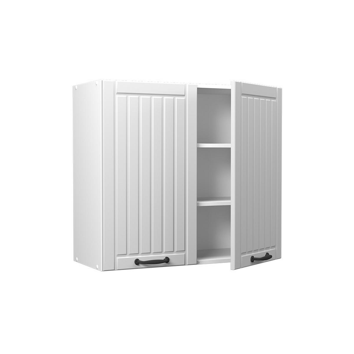 HÄNGESCHRANK Fame-Line, Weiß Landhaus/Weiß, 80 cm - Weiß, Holzwerkstoff (80/72/34.1cm) - Vicco
