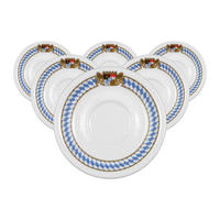 KAFFEEUNTERTASSEN Compact Bayern bunt ø 14,7 cm 6er Set - Multicolor, Keramik (14.7cm) - Seltmann Weiden