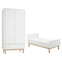 SOBA ZA BEBE 2-dijelniMiloo Bijeli - bijela, drvni materijal (143.5/87.5/75cm) - Petits-meubles