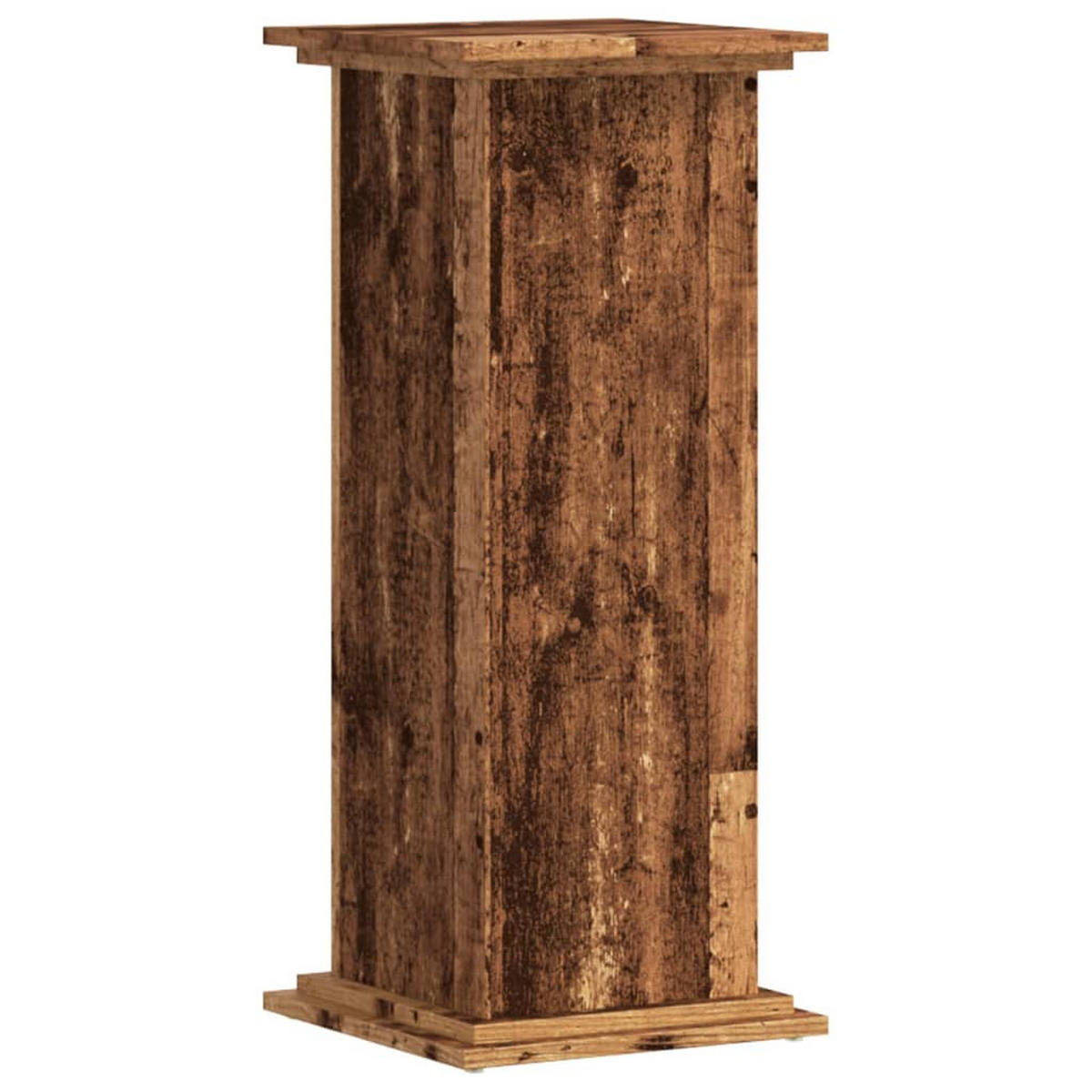 PFLANZENSTÄNDER Altholz-Optik 33/33/80 Cm Holzwerkstoff - Braun, Holzwerkstoff (33/80/33cm) - vidaXL
