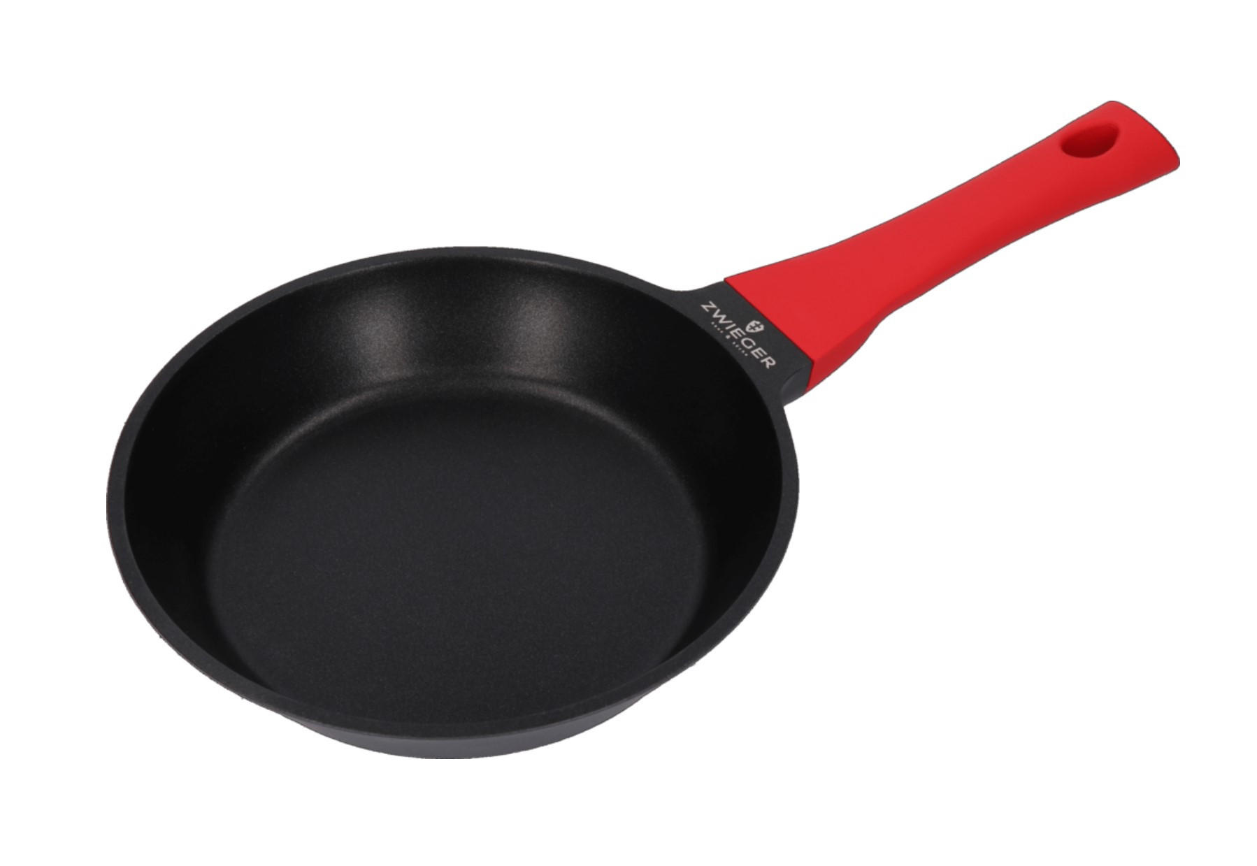 BRATPFANNE Obsidian Schwarz 39.5/21/5 cm Metall - Rot/Schwarz, Metall (21cm) - Mondex