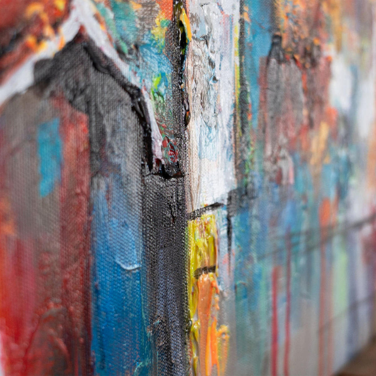GEMÄLDE Ausstrahlung auf Keilrahmen 115x50 cm - Multicolor, Holz (115/50cm) - YS-art gallery