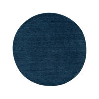 WOLLTEPPICH Jamal Blau ø 120 cm rund - Blau, Textil (120/120cm) - benuta Nest
