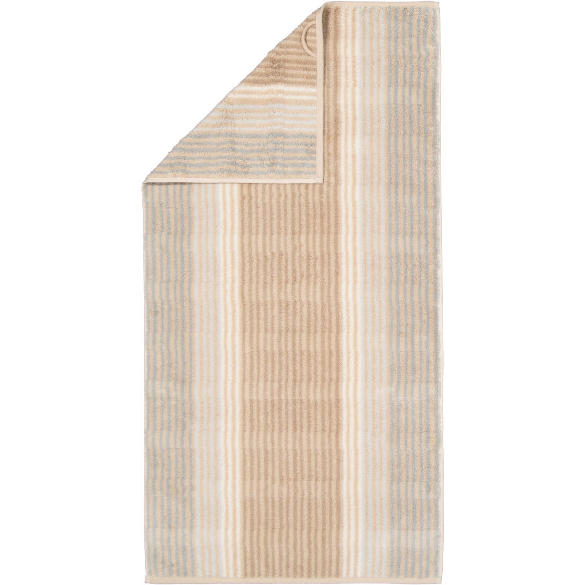 HANDTÜCHER NOBLESSE CASHMERE STREIFEN 1056 SAND - 33 - Beige, Textil (30/30cm) - Cawoe