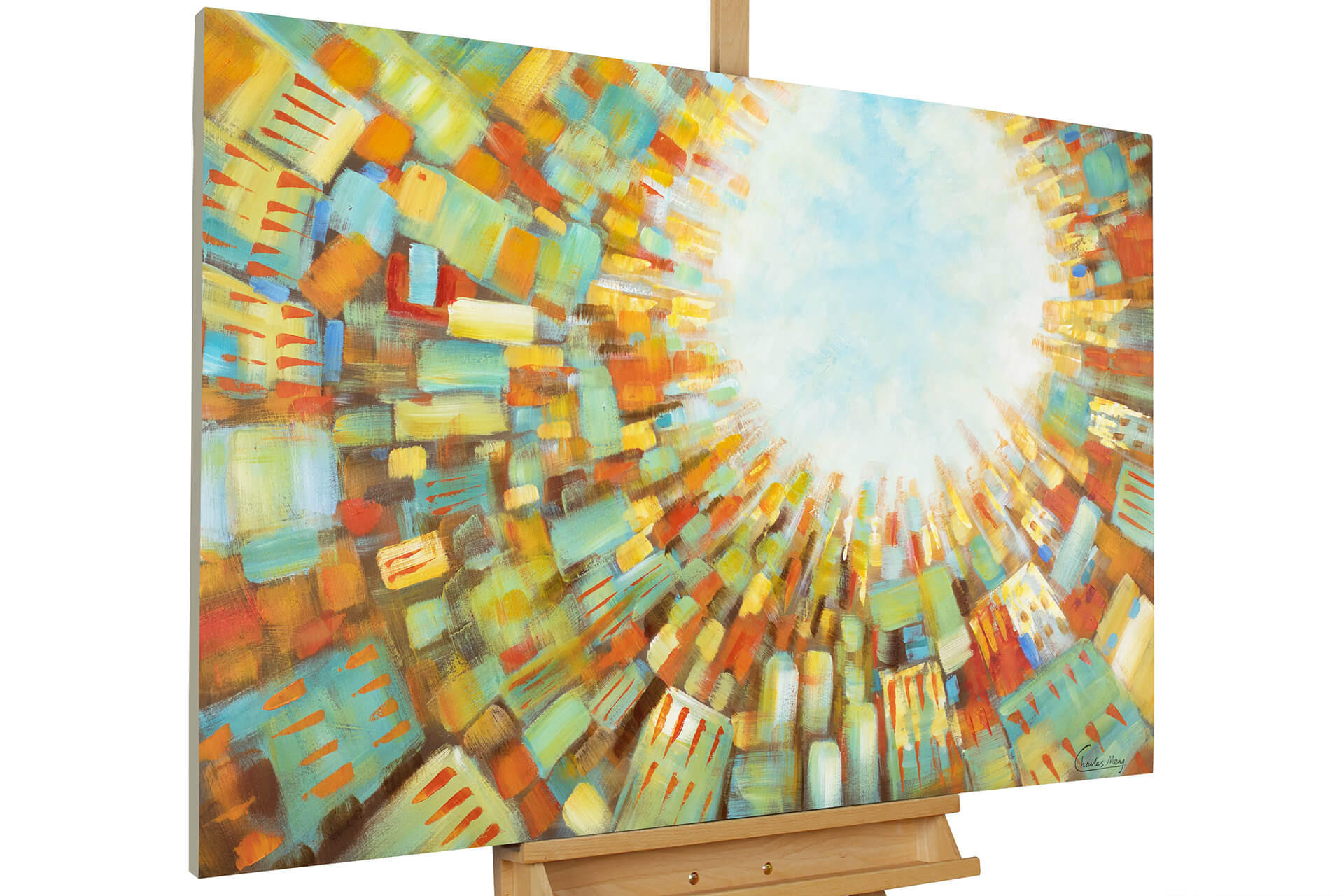 ÖLGEMÄLDE 120/80 cm - Braun, Holz/Textil (120/80cm) - KUNSTLOFT