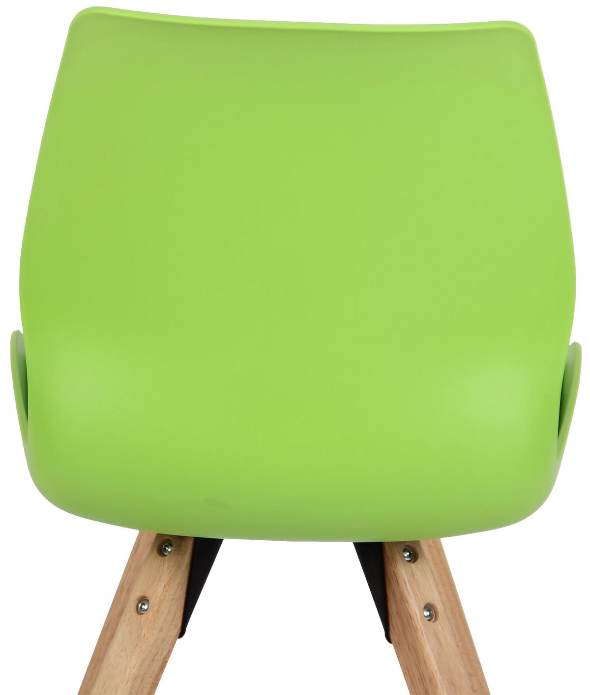 STUHL Kunststoff grün - Eukalyptusholzfarben/Grün, Holz/Kunststoff (49/87.5/58cm) - CLP