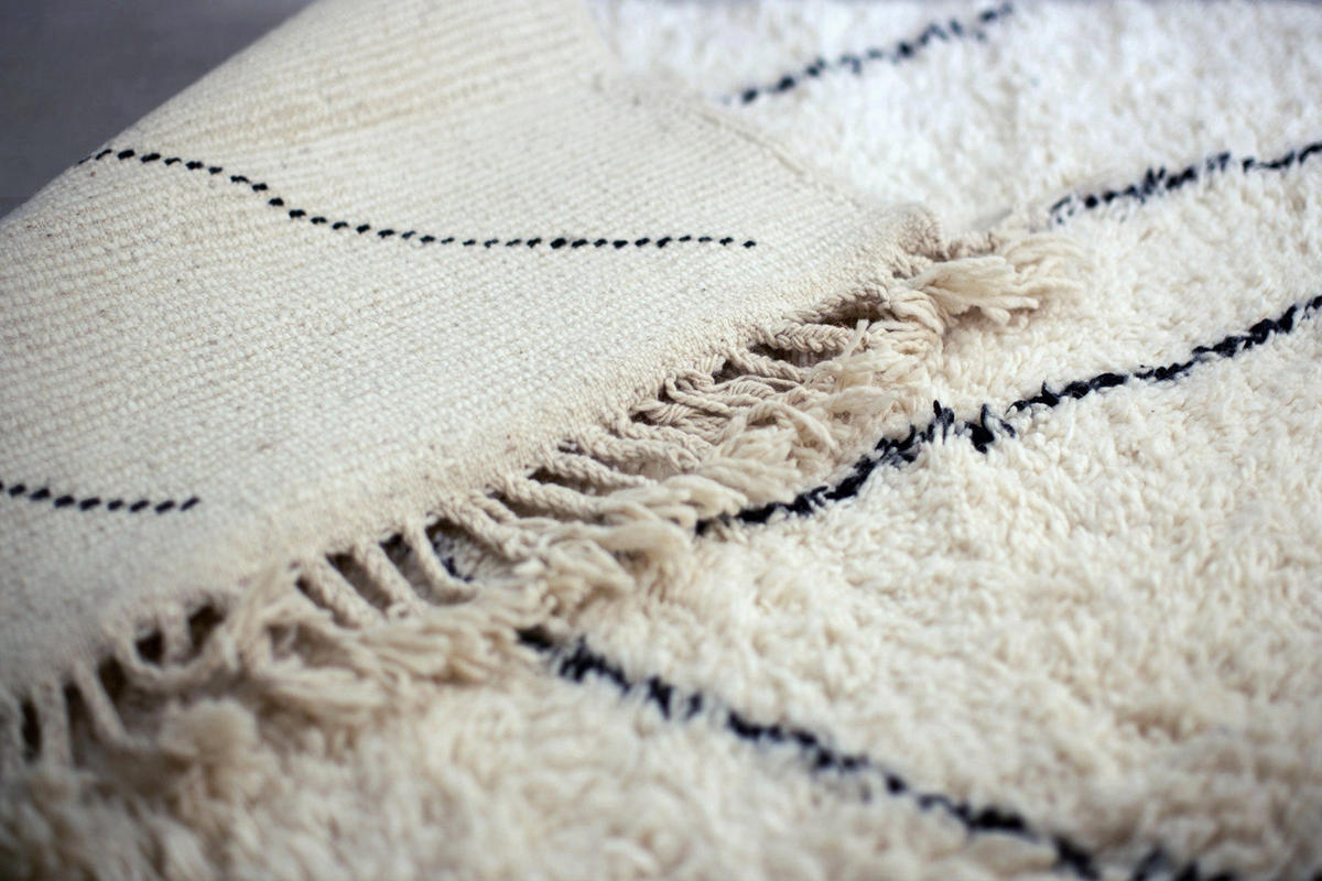 BERBERTEPPICH aus Mamounia-Wolle beige - Beige, Naturmaterialien (250/350cm) - AFK Living