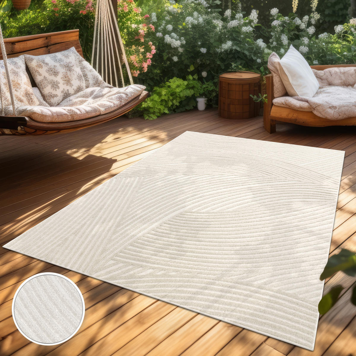 OUTDOORTEPPICH 200/290 cm Cotton 235 - Creme, Textil (200/290cm) - Paco Home